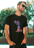 Camiseta Manga Curta Unisex Meditação Perfil Tintas