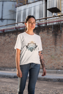 Camiseta Manga Curta Unisex Flor de Lotus