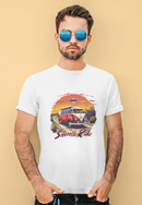 Camiseta Manga Curta Unisex UFO Kombi e Deserto - Smooth Ride