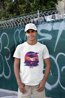 Camiseta Manga Curta Unisex UFO Por do Sol Deserto 2 - Smooth Ride