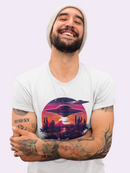 Camiseta Manga Curta Unisex UFO Por do Sol Deserto 2 - Smooth Ride