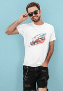 Camiseta Manga Curta Unisex Carro Corrida Estilo F1 Laranja - Fast or Nothing