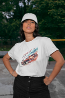 Camiseta Manga Curta Unisex Carro Corrida Estilo F1 Laranja - Fast or Nothing