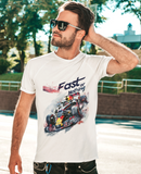Camiseta Manga Curta Unisex Carro Corrida Estilo F1 Azul 2 - Fast or Nothing