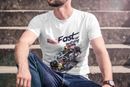 Camiseta Manga Curta Unisex Carro Corrida Estilo F1 Azul 2 - Fast or Nothing