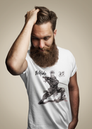 Camiseta Manga Curta Unisex Samurai Pose Ataque 2 - Bushido