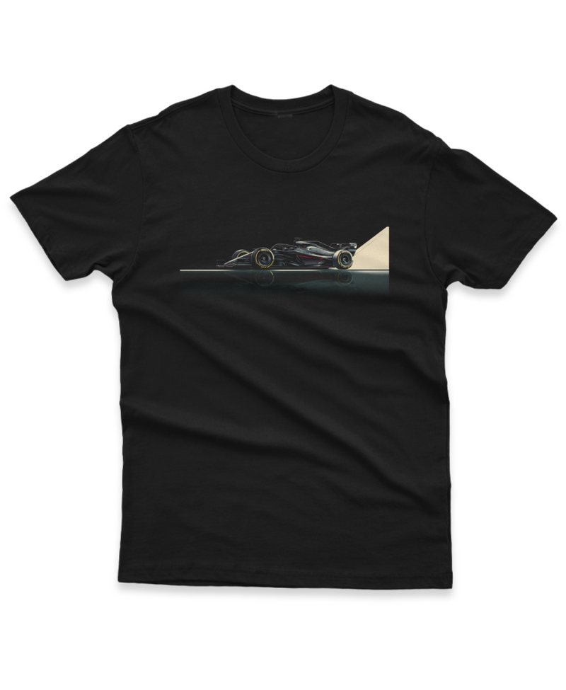 Camiseta Manga Curta Unisex Carro Corrida Estilo F1 Perfil