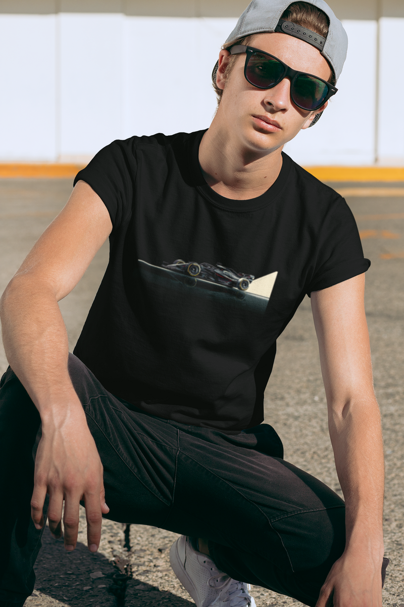 Camiseta Manga Curta Unisex Carro Corrida Estilo F1 Perfil