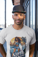 Camiseta Manga Curta Unisex Por do Sol Praia Surfista - North Shore