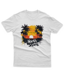 Camiseta Manga Curta Unisex Por do Sol na Praia - North Shore