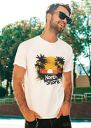 Camiseta Manga Curta Unisex Por do Sol na Praia - North Shore