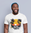 Camiseta Manga Curta Unisex Por do Sol na Praia - North Shore