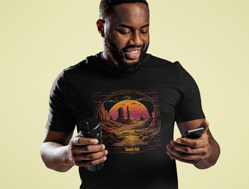 Camiseta Manga Curta Unisex UFO Deserto 4 - Smooth Ride