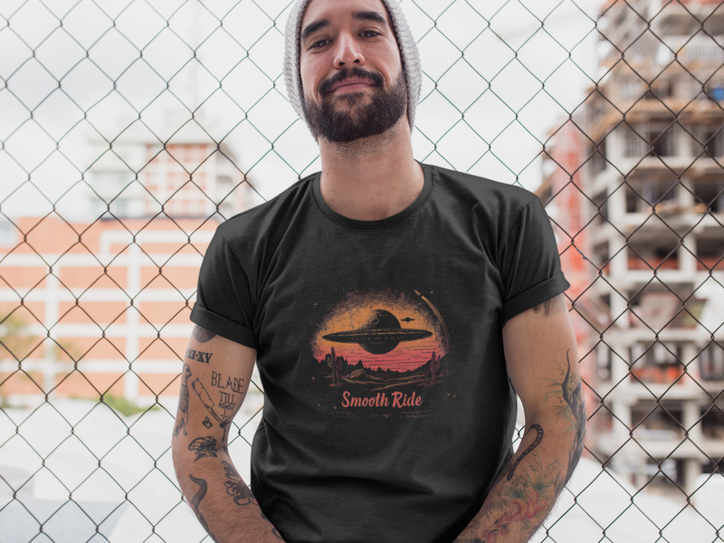 Camiseta Manga Curta Unisex UFO Deserto 5 - Smooth Ride