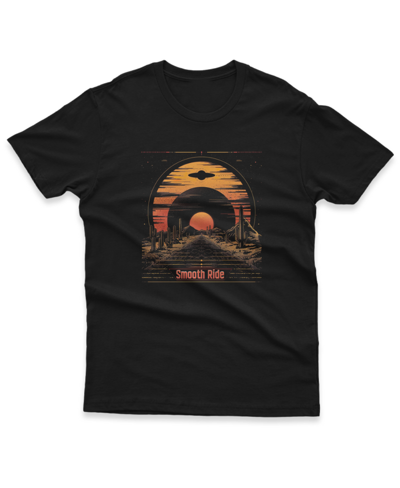 Camiseta Manga Curta Unisex UFO Deserto 7 - Smooth Ride