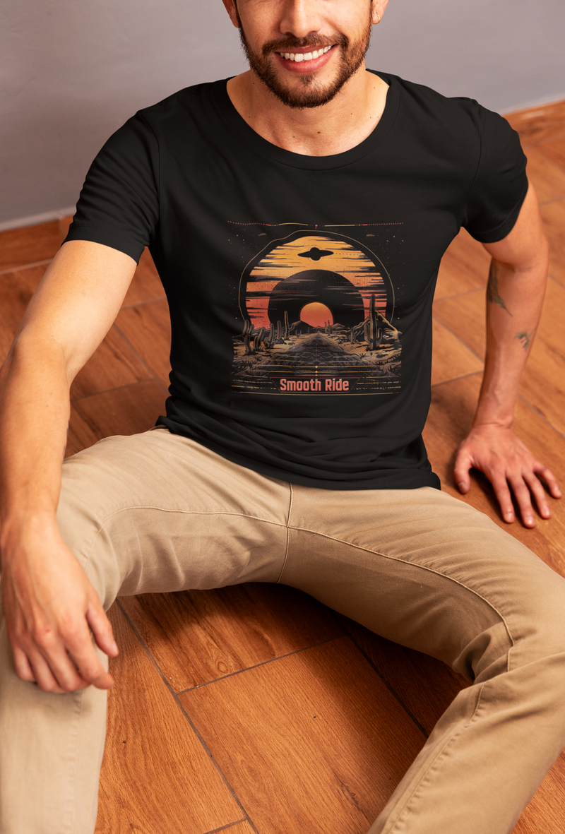 Camiseta Manga Curta Unisex UFO Deserto 7 - Smooth Ride