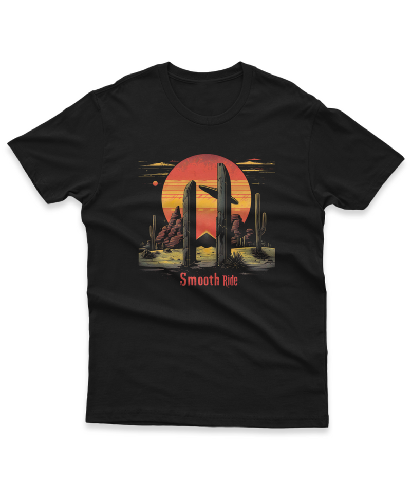 Camiseta Manga Curta Unisex UFO Deserto 10 - Smooth Ride