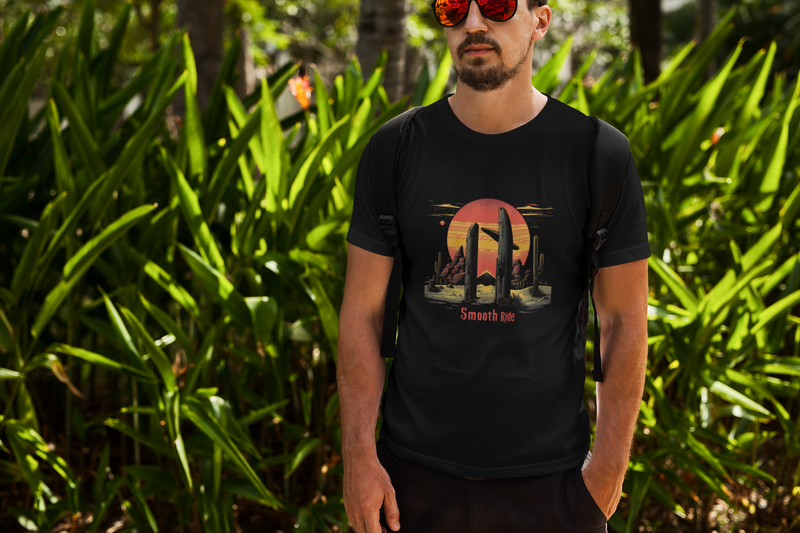 Camiseta Manga Curta Unisex UFO Deserto 10 - Smooth Ride