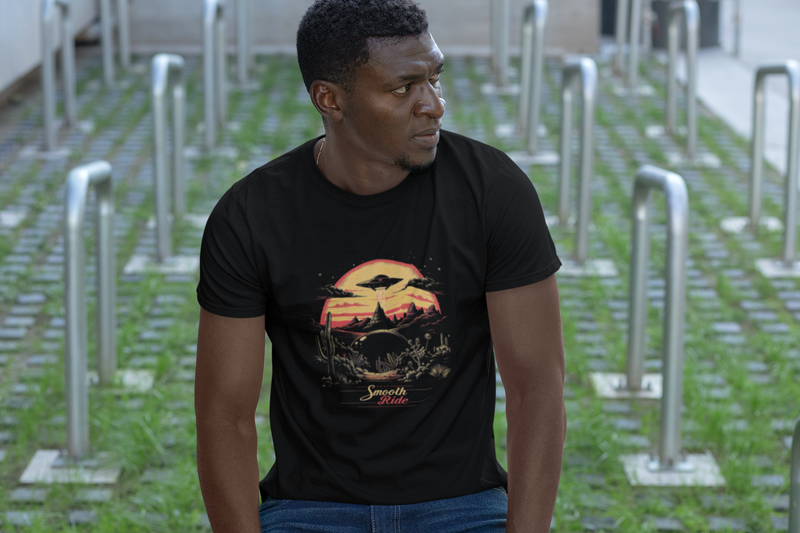 Camiseta Manga Curta Unisex UFO Deserto 12 - Smooth Ride