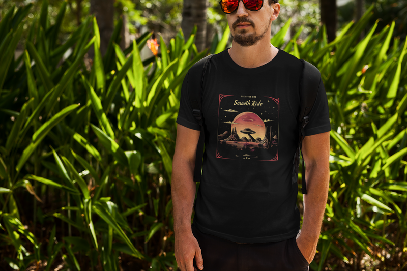 Camiseta Manga Curta Unisex UFO Deserto 13 - Smooth Ride