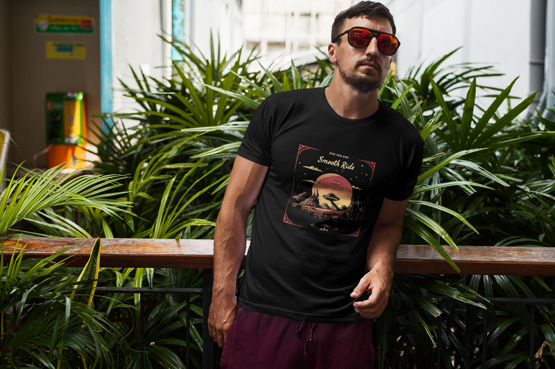 Camiseta Manga Curta Unisex UFO Deserto 13 - Smooth Ride