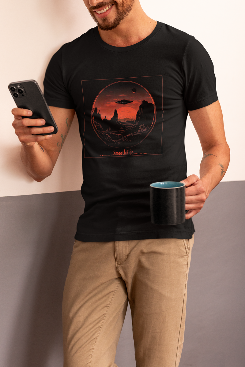 Camiseta Manga Curta Unisex UFO Deserto 14 - Smooth Ride