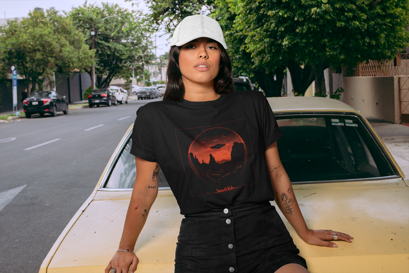 Camiseta Manga Curta Unisex UFO Deserto 14 - Smooth Ride