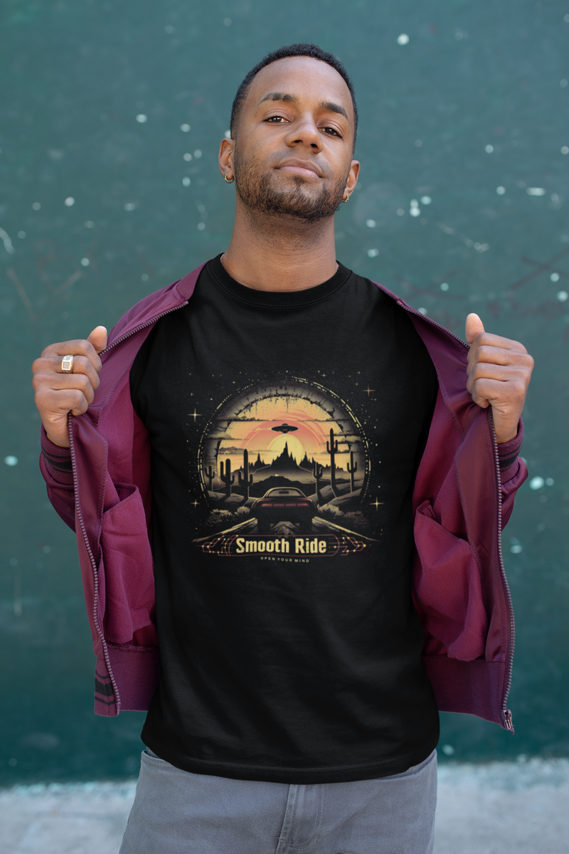 Camiseta Manga Curta Unisex UFO Deserto 15 - Smooth Ride