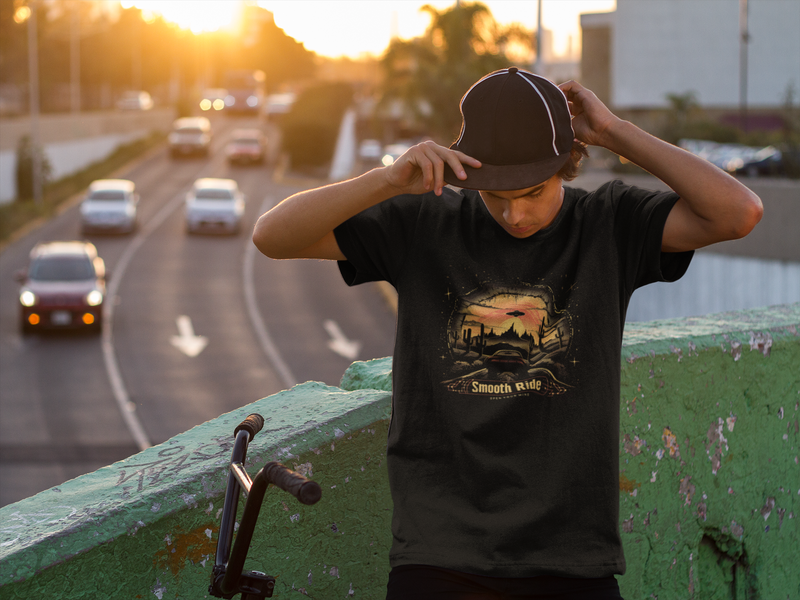 Camiseta Manga Curta Unisex UFO Deserto 15 - Smooth Ride