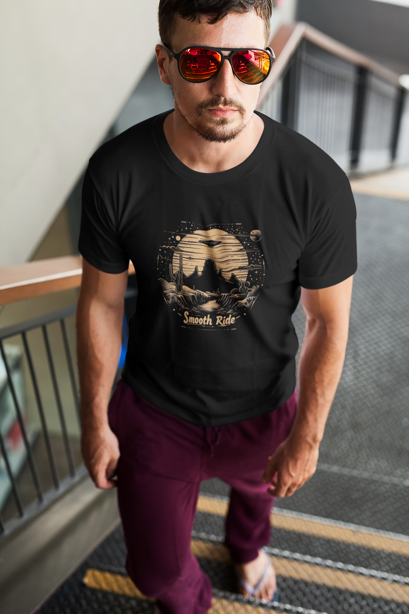 Camiseta Manga Curta Unisex UFO Deserto 21 - Smooth Ride