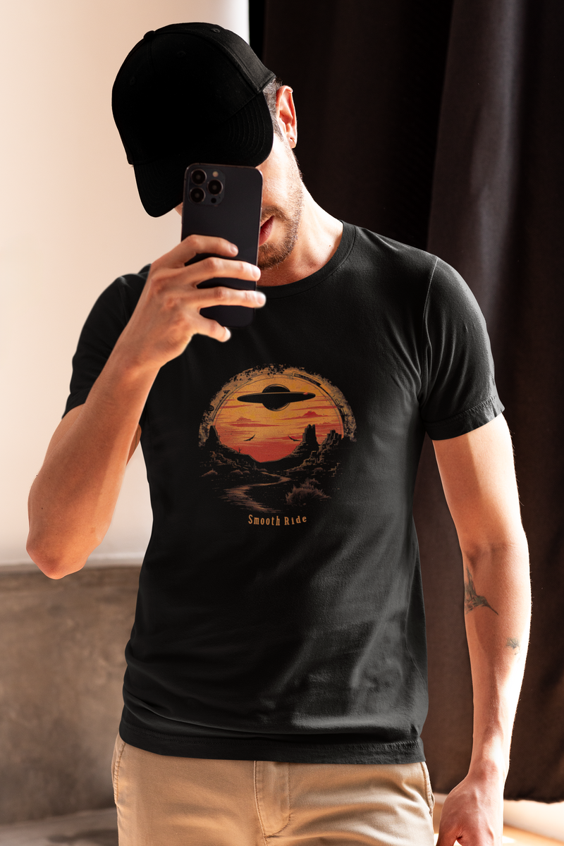 Camiseta Manga Curta Unisex UFO Deserto 22 - Smooth Ride
