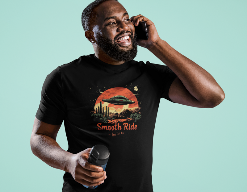 Camiseta Manga Curta Unisex UFO Deserto 23 - Smooth Ride