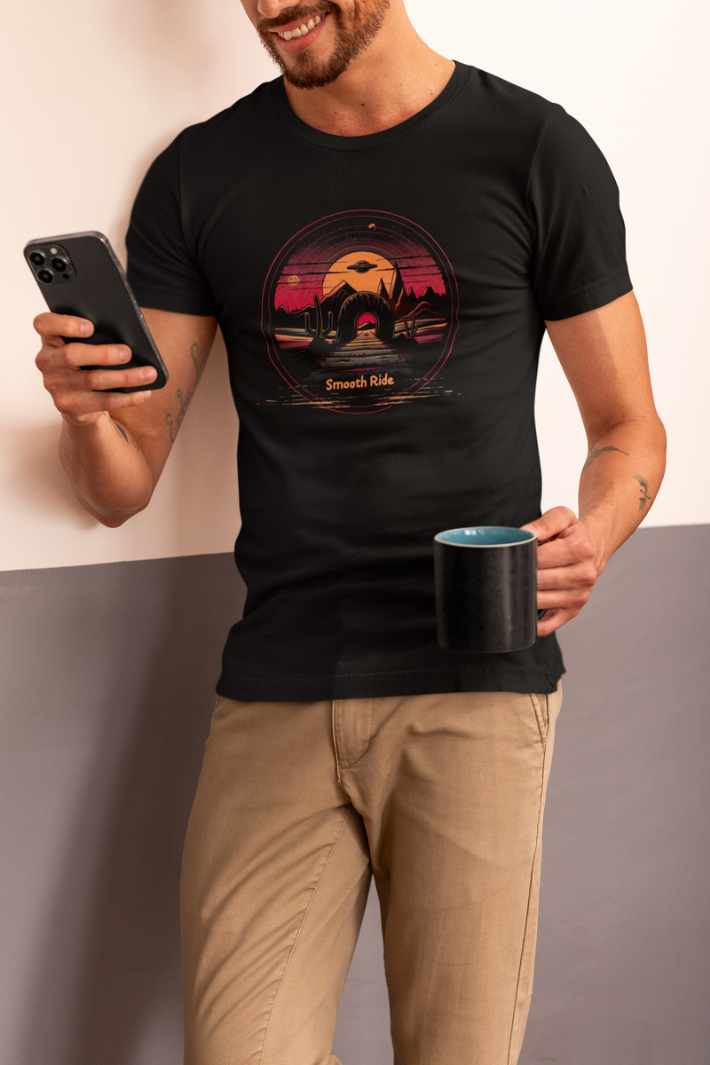 Camiseta Manga Curta Unisex UFO Deserto 28 - Smooth Ride