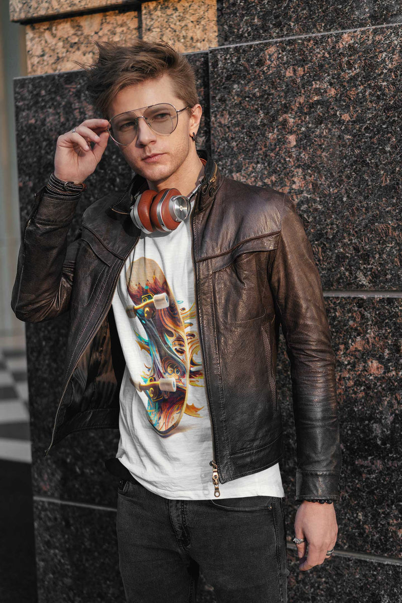 Camiseta Manga Curta Unisex Skate Psychedelic