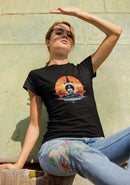 Camiseta Manga Curta Feminina Estátua Buda Meditando