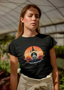 Camiseta Manga Curta Feminina Estátua Buda Meditando