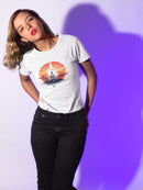 Camiseta Manga Curta Feminina Estátua Buda Meditando