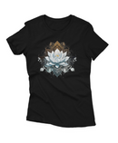 Camiseta Manga Curta Feminina Flor de Lotus