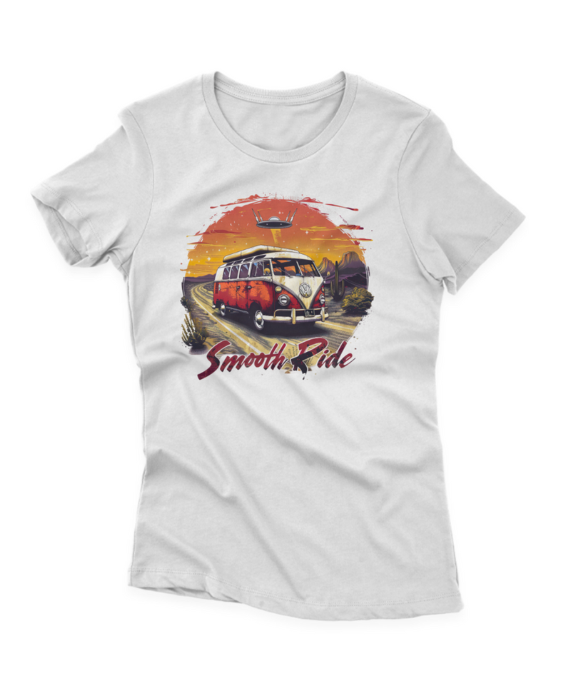 Camiseta Manga Curta Feminina UFO Kombi e Deserto - Smooth Ride