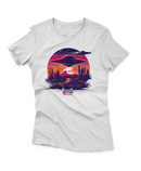 Camiseta Manga Curta Feminina UFO Por do Sol Deserto 2 - Smooth Ride