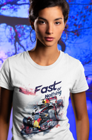 Camiseta Manga Curta Feminina Carro Corrida Estilo F1 Azul 2 - Fast or Nothing