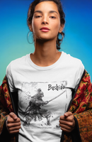Camiseta Manga Curta Feminina Samurai Pose Ataque - Bushido