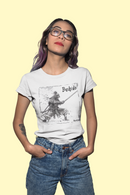Camiseta Manga Curta Feminina Samurai Pose Ataque - Bushido