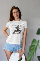 Camiseta Manga Curta Feminina Samurai Pose Ataque 2 - Bushido