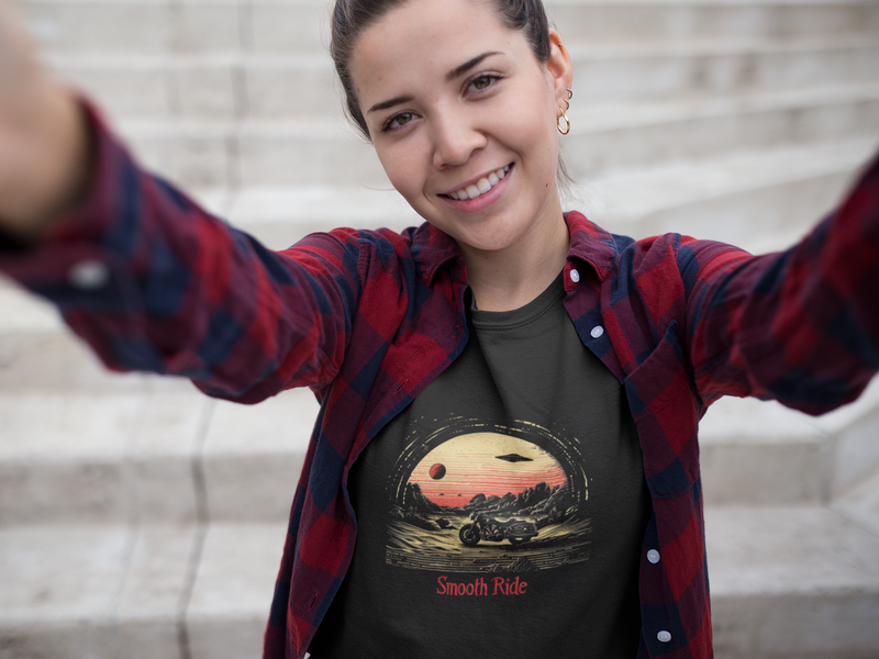 Camiseta Manga Curta Feminina UFO Deserto - Smooth Ride