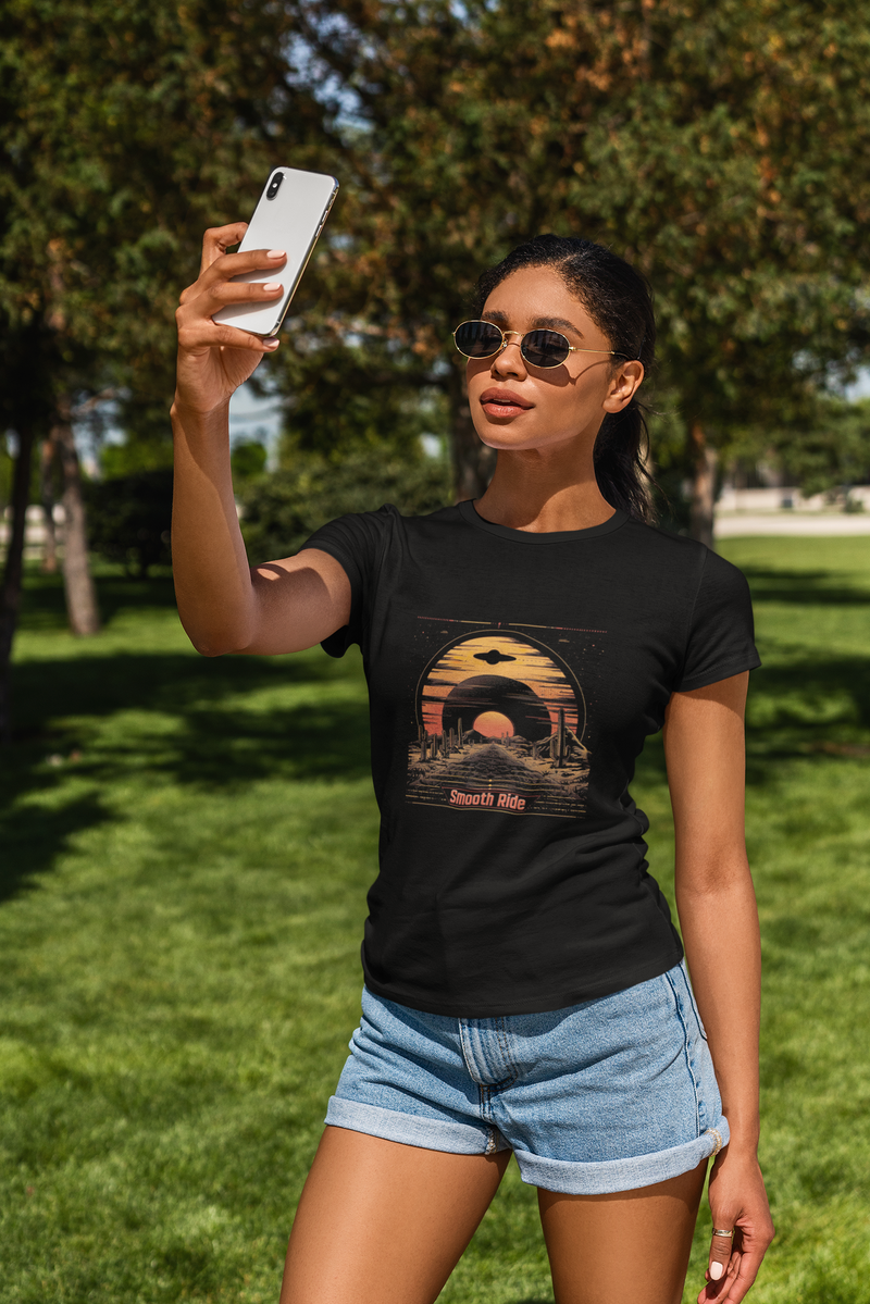 Camiseta Manga Curta Feminina UFO Deserto 7 - Smooth Ride