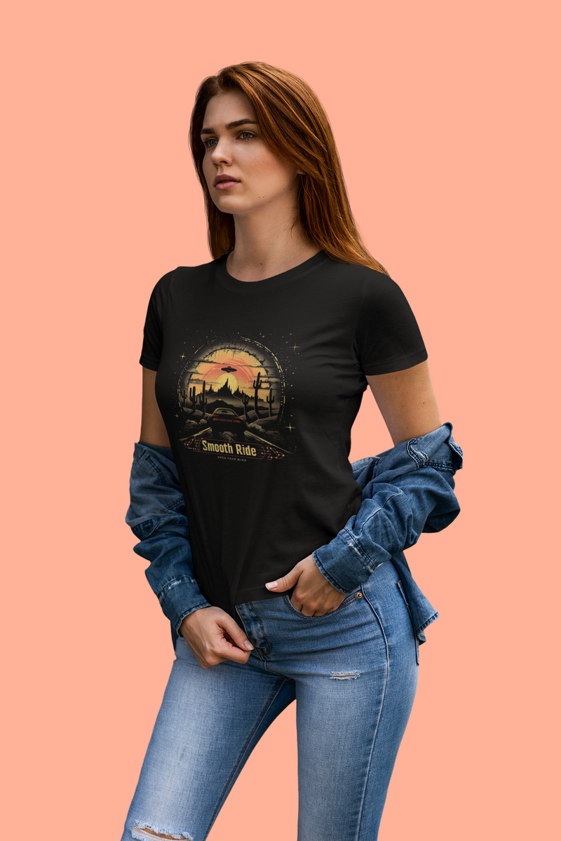 Camiseta Manga Curta Feminina UFO Deserto 15 - Smooth Ride