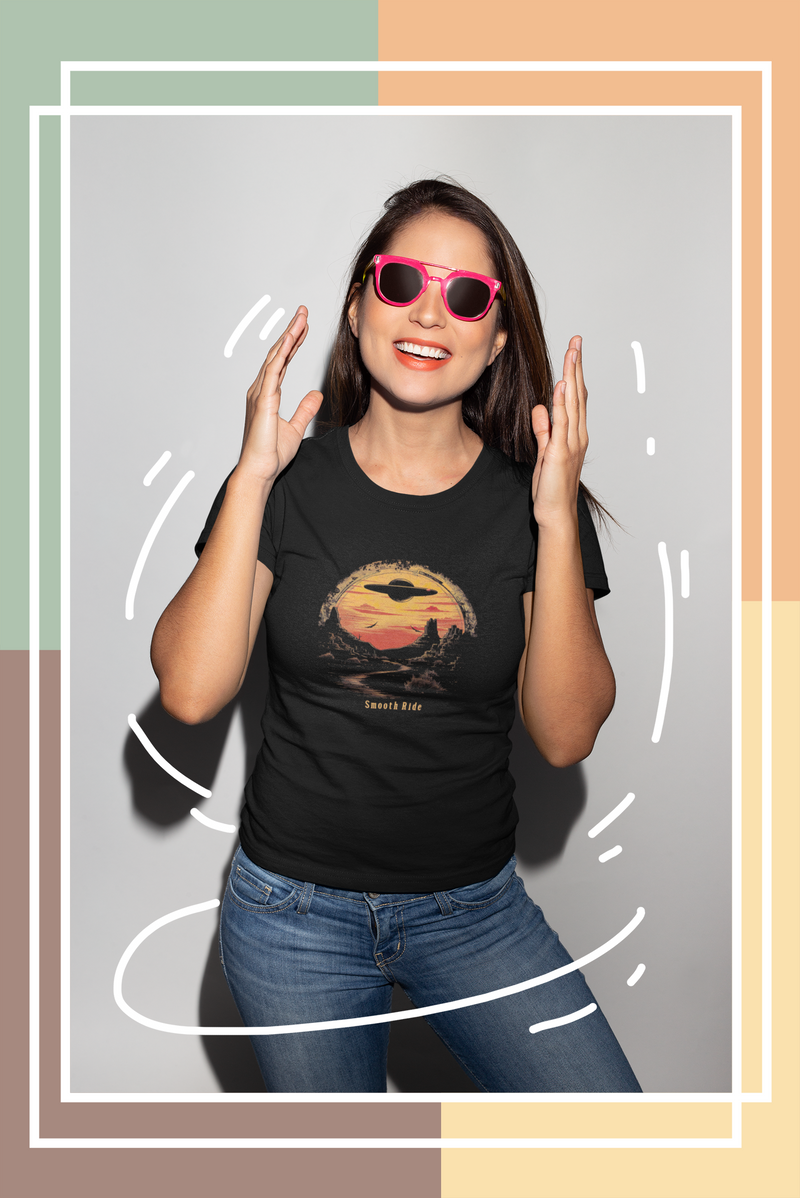 Camiseta Manga Curta Feminina UFO Deserto 22 - Smooth Ride