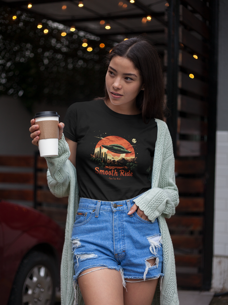 Camiseta Manga Curta Feminina UFO Deserto 23 - Smooth Ride