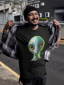 Camiseta Manga Curta Unisex Alien Verde